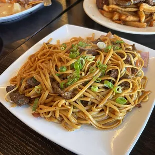 Our lunch! Tallarines Verde con Bistec Frito, Bistec a lo Pobre, Ceviche Mixto (fish,shrimp, calamari, octopus) Wonderful lunch