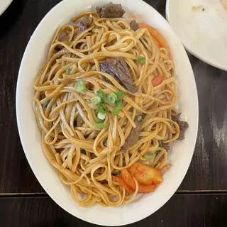 Tallarin Verde c milanesa pollo