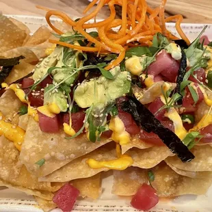 Tuna Poke Nachos*