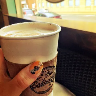 Cutest layout. Perfect for meetings or group hangouts! Smells amazing inside and coffee is delicious!