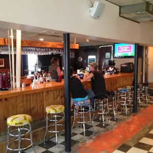 people sitting at the bar