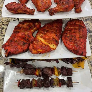 Tandoori chicken medium &amp; Beef scewers
