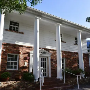 the front of a brick house