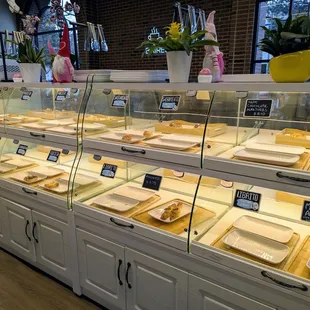 Pastry selection - understandably lacking near closing time.