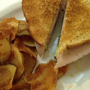 Baires Club and house made chips