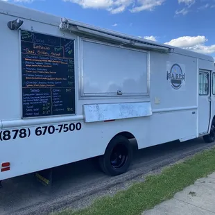 food truck parked on the side of the road