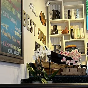 Check the blackboard for the latest specials