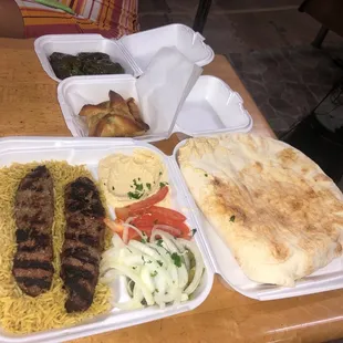 Iraqi kabob plate