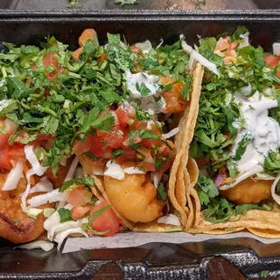 Shrimp tacos