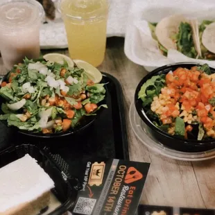 Baja Bowls, Tacos, Burrito, Cake, Drinks