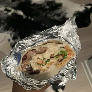 Steak burrito