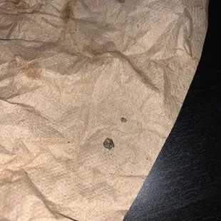 Found 2 small pieces of rocks in my burritos HARD ROCKS. Almost chopped my tooth.