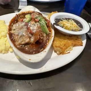 House Smoked Brisket Machaca Enchilada