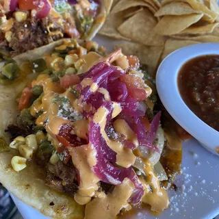 Smoke Brisket Machaca Taco