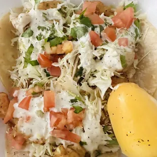 Shrimp Tacos--solid!