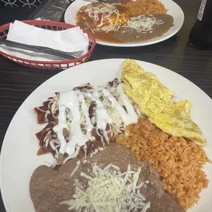 Chilaquiles and Huevos Rancheros