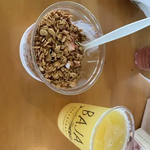 Bayview mimosa and tropical yogurt. Delish!