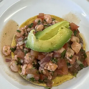 Shrimp Ceviche Tostada