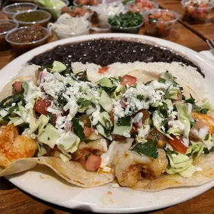 a plate of food on a table