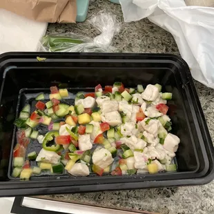 Sad 11 dollar ceviche what the hell