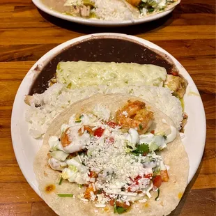 taco &amp; enchilada combo