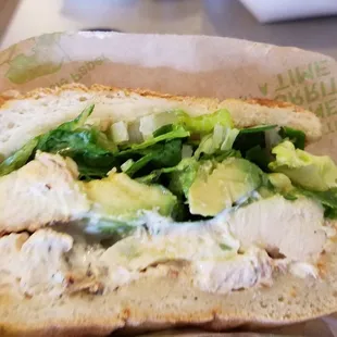 Grilled chicken avocado  torta, currently on special!