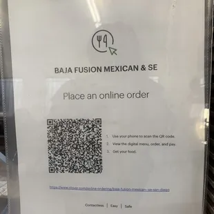 You can order online