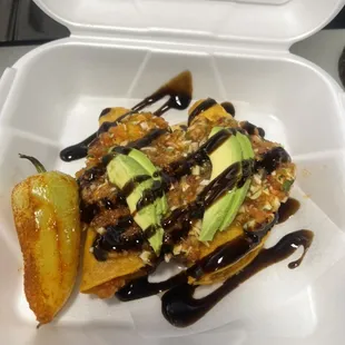Tacos dorados camaron