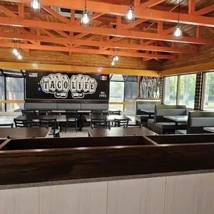 Inside restaurant