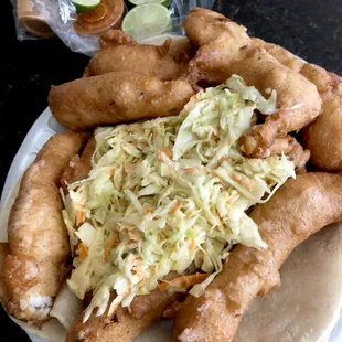 4 orders of fish tacos.