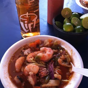 Seafood soup. This is so awesome.