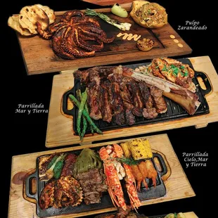 a variety of food items