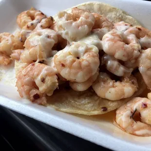 Camaron Enchilado Tacos