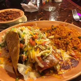 Spinach & Mushroom Enchilada