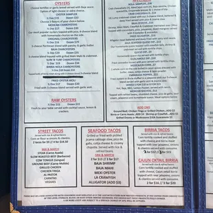 Temporary Menu