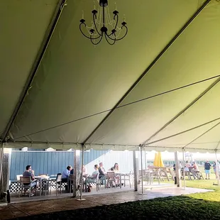 Out door patio. They also have live bands and events.