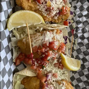 Fried Cod Tacos