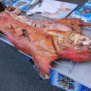 For Streetgrindz Eat the Street &apos;Pig Out&apos; theme, &apos;Baja Style&apos; served a roast pig taco bar.