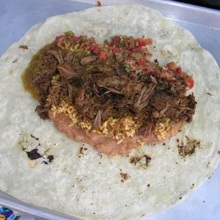 Monster Beef Burritos