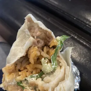 3 cheese burrito