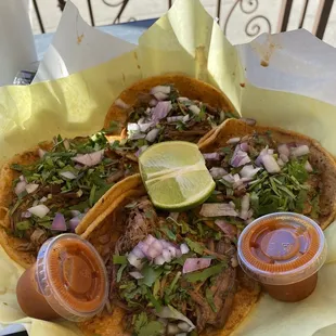 Birria tacos Saturday and Sunday special