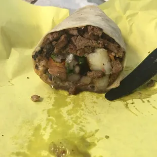Surf and Turf Burrito