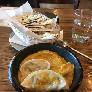 A little bit spicy but it went well with the garlic naan.