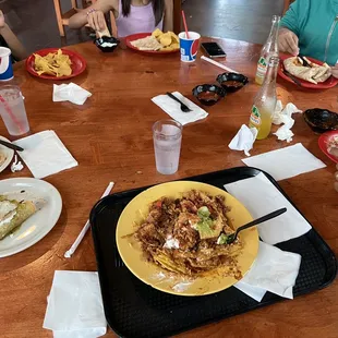 Wasn't fast enough to take a pic of these Half finished plates.