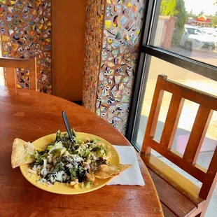 a plate of food on a table