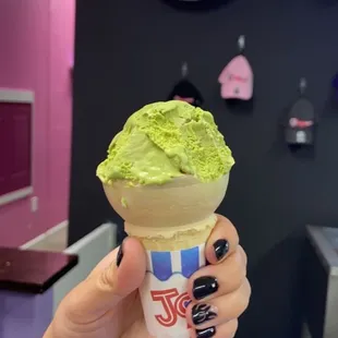 Matcha peppermint. Frankenstein