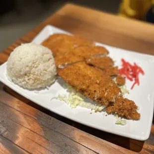 a plate of food on a table