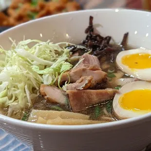 a bowl of food on a table