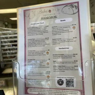 Food menu