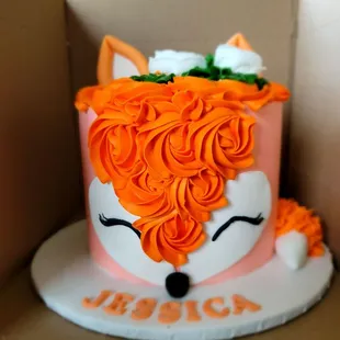 Fox cake - made exactly how I wanted